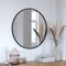 Flash Furniture 30" Round Black Metal Framed Accent Wall Mirror HFKHD-0GD-CRE8-812315-GG - alternate 1